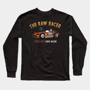 The Raw Racer Vintage Illustration Long Sleeve T-Shirt